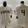 Men's Arizona Diamondbacks Ketel Marte #4 White Baseball Jersey