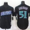 Men's Arizona Diamondbacks Randy Johnson #51 Black Baseball Jersey