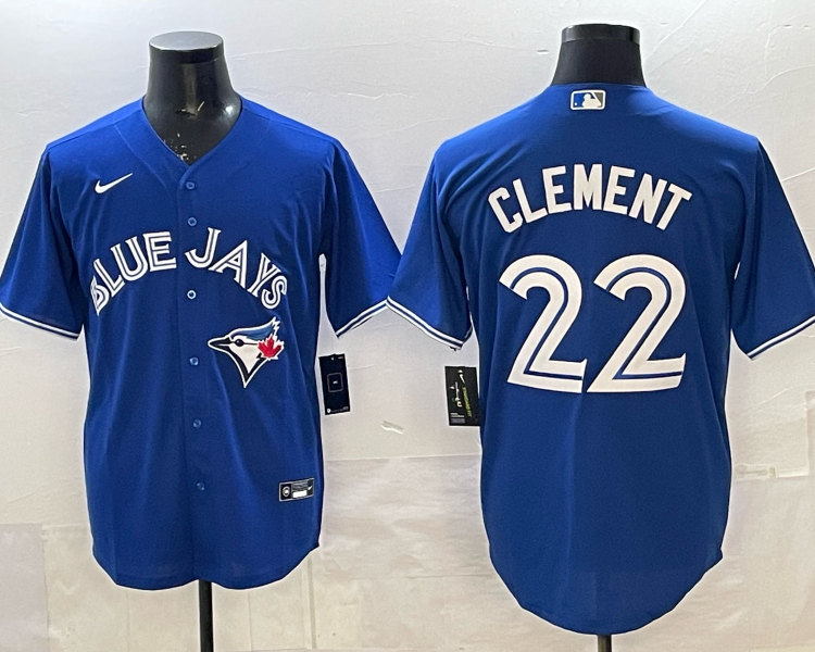 Men's Toronto Blue Jays Ernie Clement #22 Rush Blue Jersey