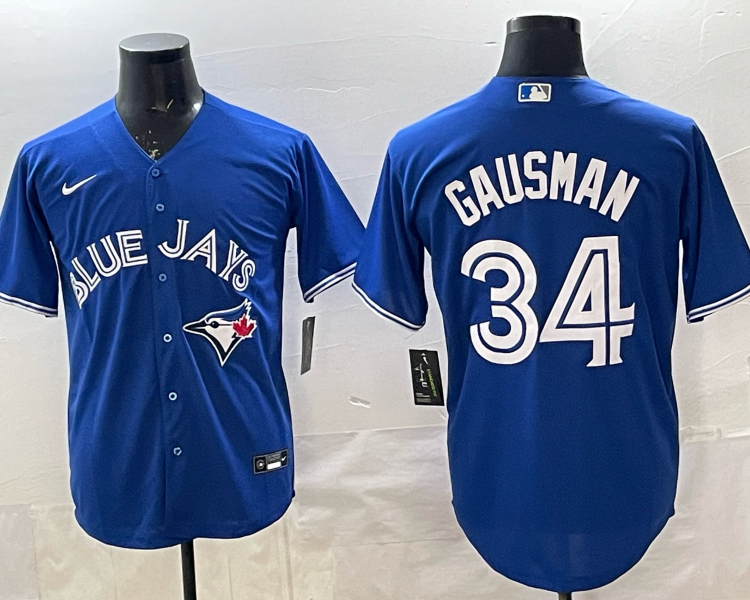 Men's Toronto Blue Jays Kevin Gausman #34 Rush Blue Jersey