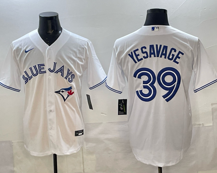 Men's Toronto Blue Jays Trey Yesavage #39 White Home Jersey
