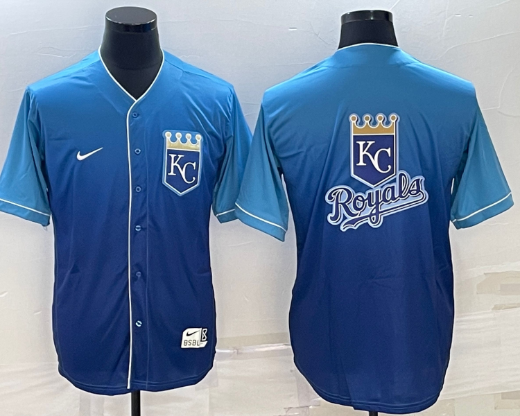 Men's Kansas City Royals Blue Alternate Authentic Jersey