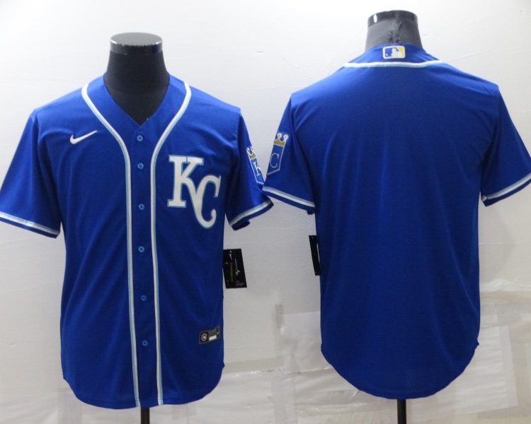 Men's Kansas City Royals Royal Alternate Blank Jersey