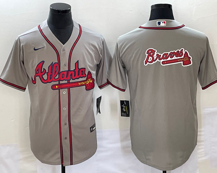 Men's Atlanta Braves Gray Team Jersey