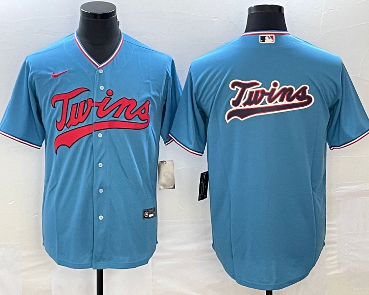 Men's Minnesota Twins Blue Logo Jersey