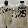 Men's Minnesota Twins Byron Buxton #25 Beige Alternate Jersey
