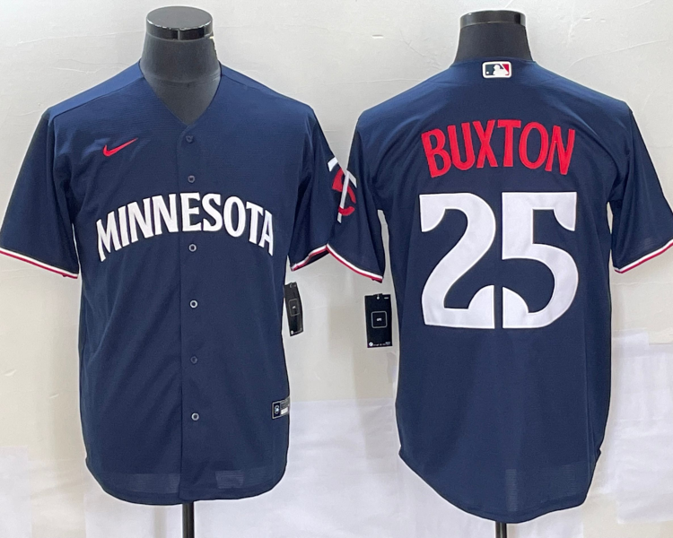 Men's Minnesota Twins Byron Buxton #25 Navy Alternate Jersey