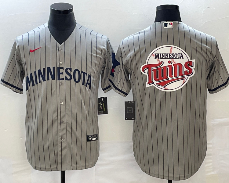 Men's Minnesota Twins Gray Alternate Team Jersey