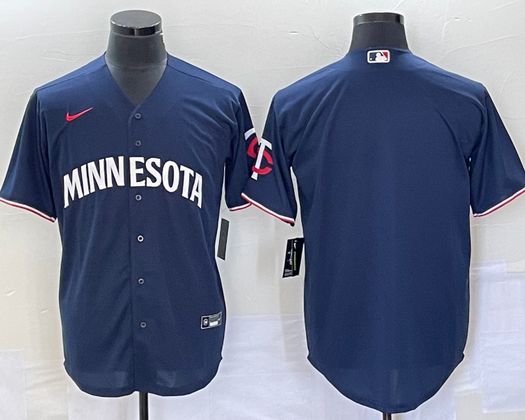 Men's Minnesota Twins Navy Alternate Team Blank Jersey