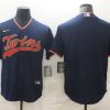 Men's Minnesota Twins Navy Blank Jersey