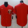 Men's Minnesota Twins Red Alternate Team Blank Jersey