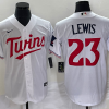 Men's Minnesota Twins Royce Lewis #23 White Home Jersey