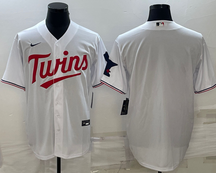 Men's Minnesota Twins White Home Team Blank Jersey