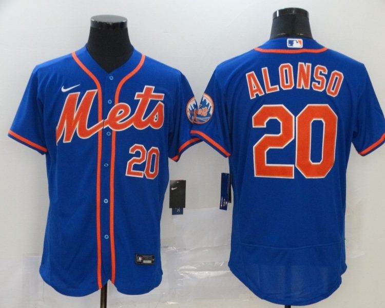 Men's New York Mets Pete Alonso #20 Blue Jersey
