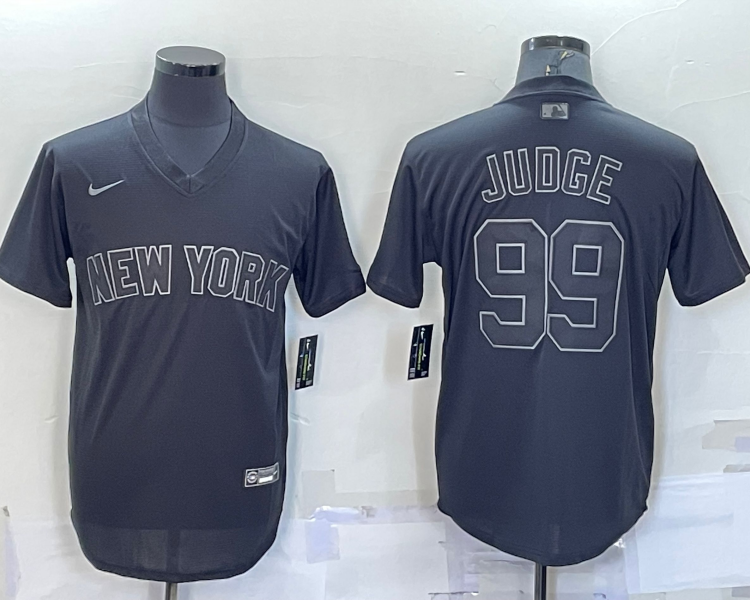 Men's New York Yankees Aaron Judge #99 Black Alternate Jersey