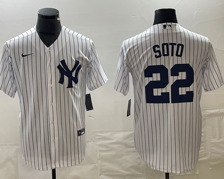 Men's New York Yankees Juan Soto #22 White Home Jersey