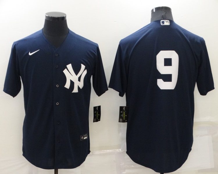 Men's New York Yankees Roger Maris #9 Navy Name Jersey