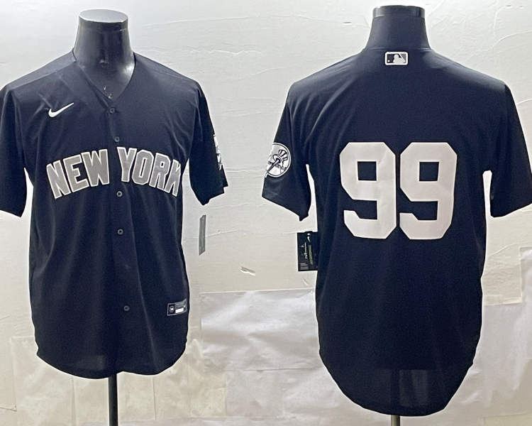Men's New York Yankees Aaron Judge #99 Black Jersey