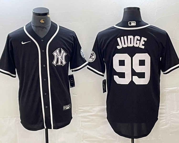 Men's New York Yankees Aaron Judge #99 Black Limited Jersey
