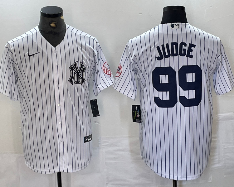 Men's New York Yankees Aaron Judge #99 White Limited Jersey