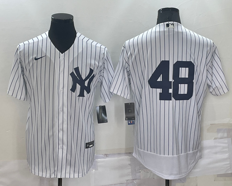 Men's New York Yankees Anthony Rizzo #48 White Name Jersey
