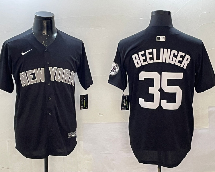 Men's New York Yankees Cody Bellinger #35 Black Jersey
