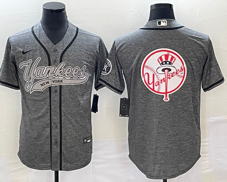 Men's New York Yankees Gray Team Jersey Joint Edition