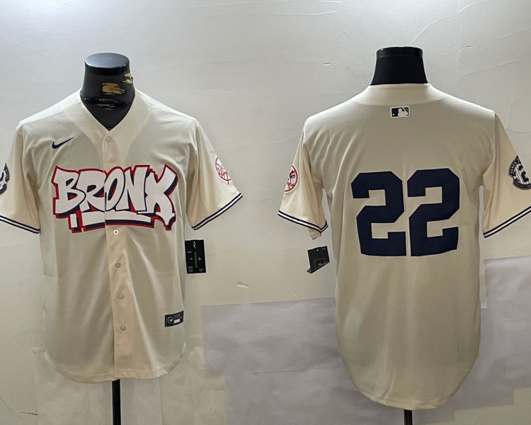Men's New York Yankees Juan Soto #22 Cream 2024 World Series Champions City Connect Limited Jersey