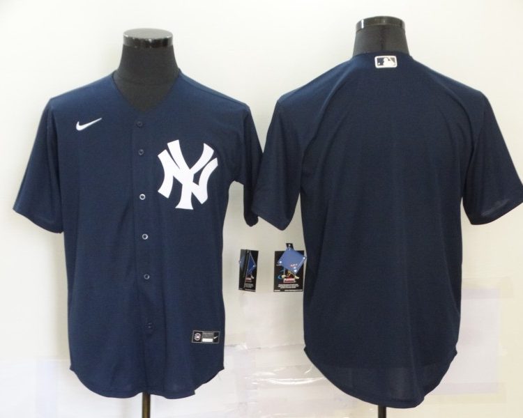 Men's New York Yankees Navy Alternate Blank Jersey