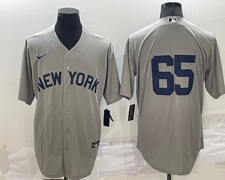 Men's New York Yankees Nestor Cortes Jr. #65 Gray Name Jersey