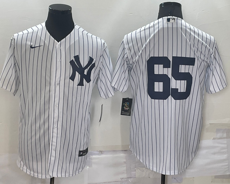 Men's New York Yankees Nestor Cortes Jr. #65 White Name Jersey