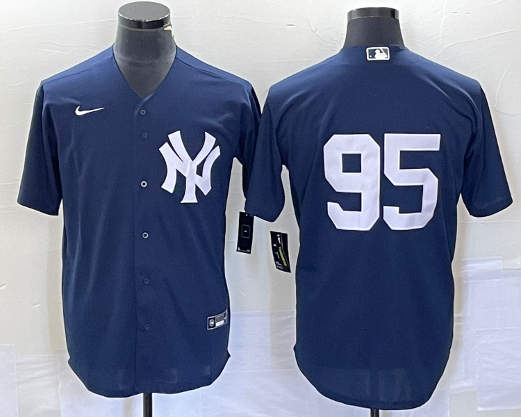 Men's New York Yankees Oswaldo Cabrera #95 Navy Name Jersey