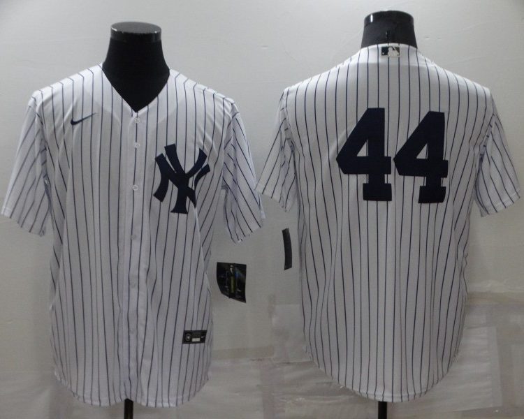 Men's New York Yankees Reggie Jackson #44 White Name Jersey