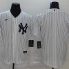 Men's New York Yankees White Home Blank Jersey