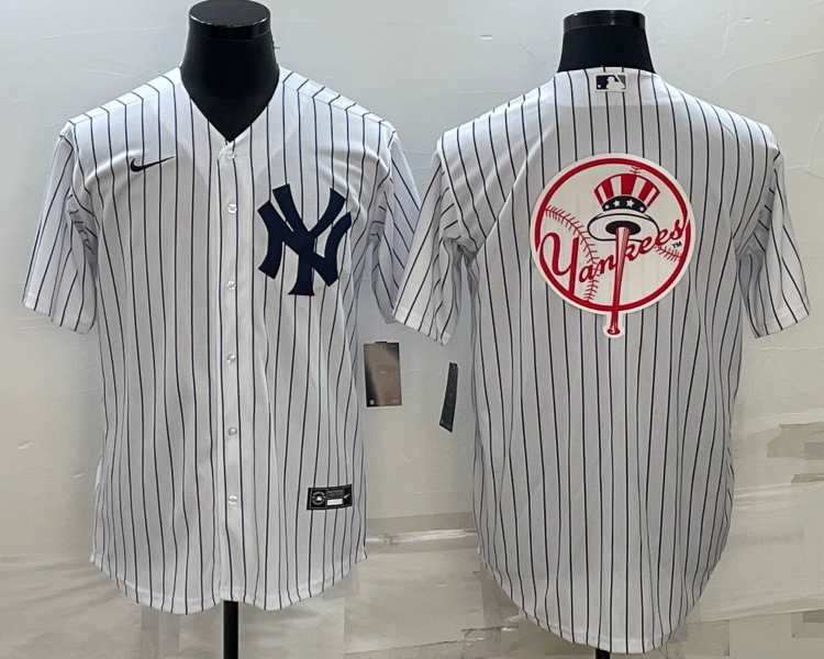 Men's New York Yankees White Home Team Jersey