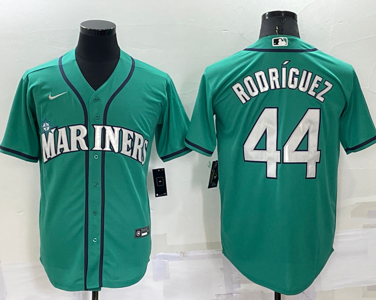Men's Seattle Mariners Julio Rodriguez #44 Green Baseball Jersey