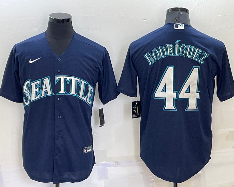 Men's Seattle Mariners Julio Rodriguez #44 Navy Baseball Jersey