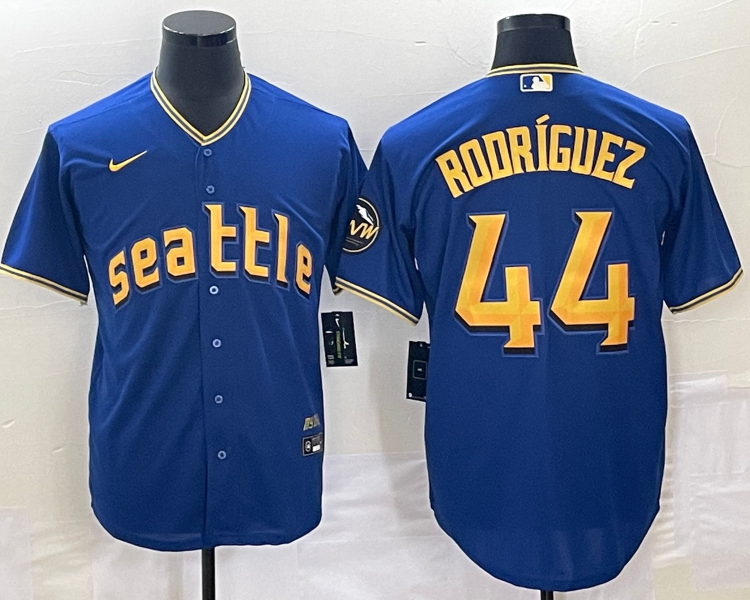 Men's Seattle Mariners Julio Rodriguez #44 Royal 2023 City Connect Jersey