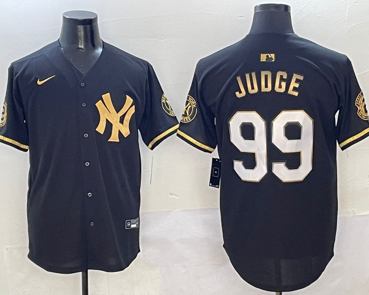 Men's New York Yankees Aaron Judge #99 Black Jersey