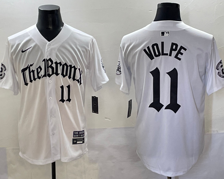 Men's New York Yankees Anthony Volpe #11 White Alternate Limited Jersey