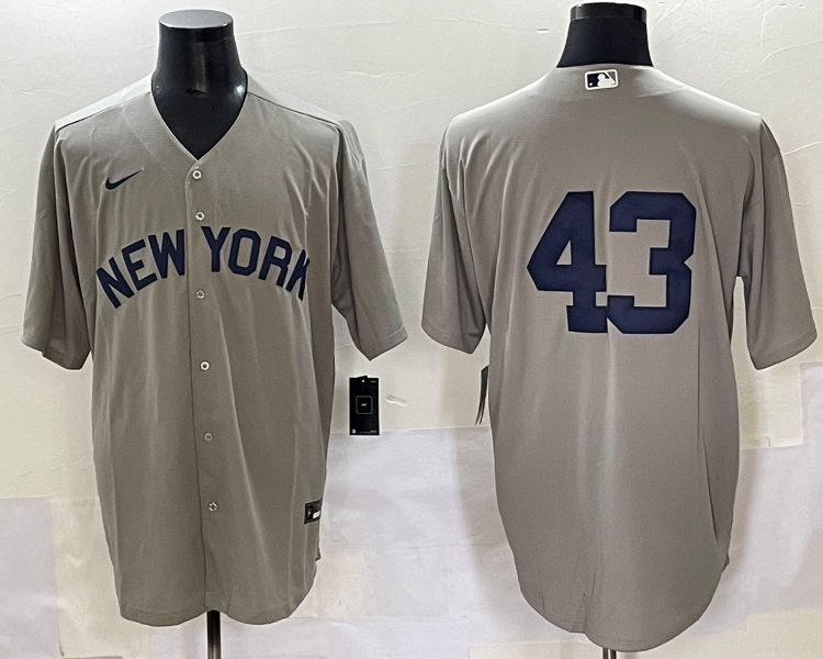 Men's New York Yankees Jonathan Loaisiga #43 Gray Jersey