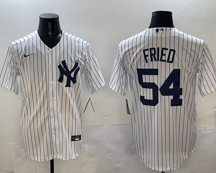 Men's New York Yankees Max Fried #54 White Home Limited Jersey