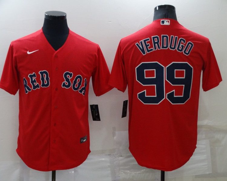 Men's Boston Red Sox Alex Verdugo #99 Red Baseball Jersey