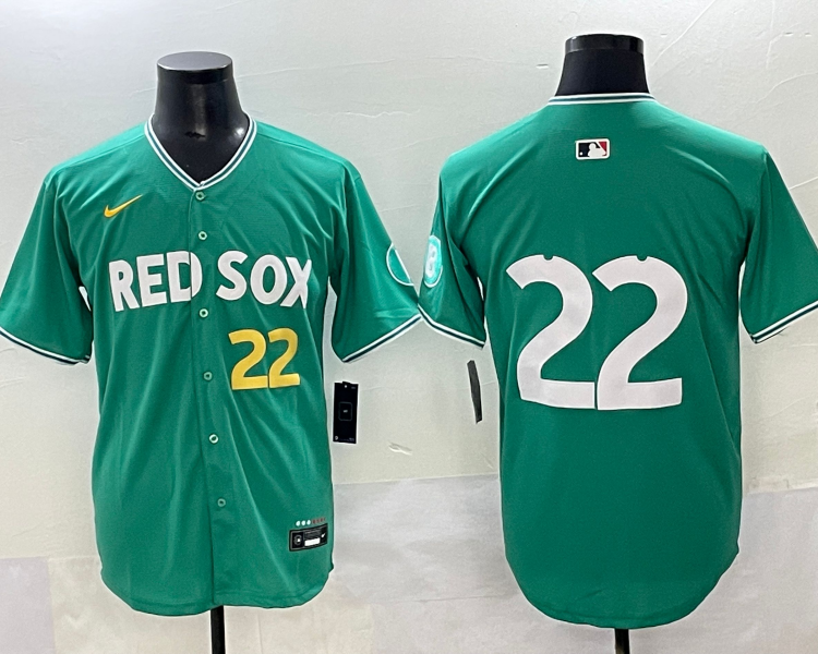Men's Boston Red Sox Garrett Whitlock #22 Green 2025 City Connect Limited Jersey