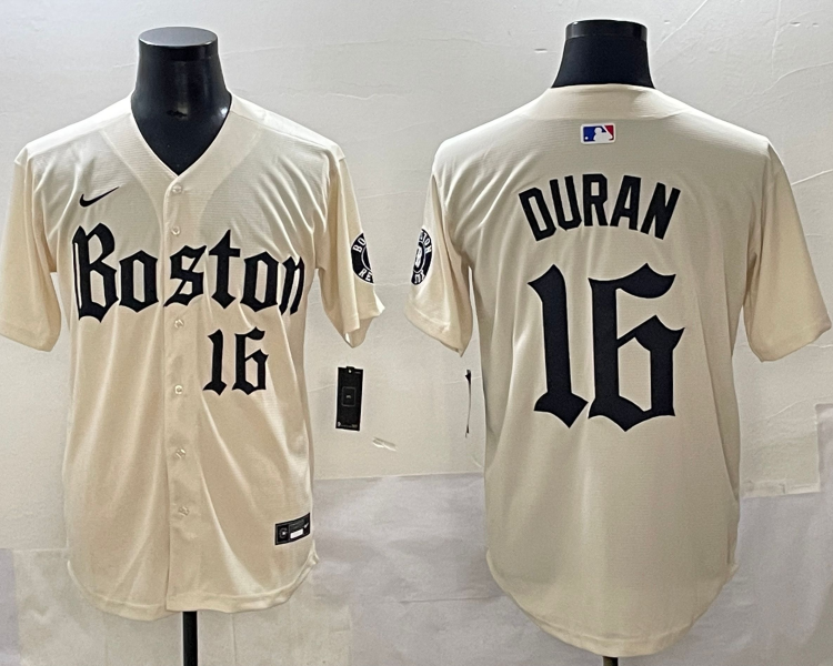 Men's Boston Red Sox Jarren Duran #16 Cream Jersey