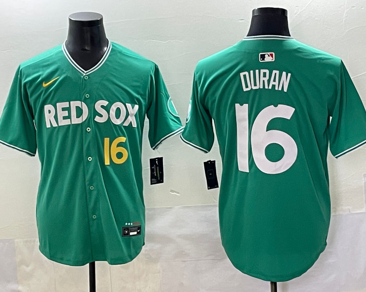 Men's Boston Red Sox Jarren Duran #16 Green 2025 City Connect Jersey