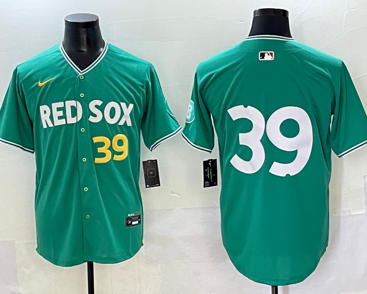 Men's Boston Red Sox Marcelo Mayer #39 Green 2025 City Connect Limited Jersey
