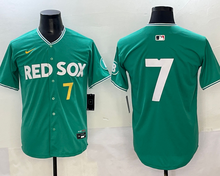 Men's Boston Red Sox Masataka Yoshida #7 Green 2025 City Connect Limited Jersey