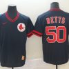 Men's Boston Red Sox Mookie Betts #50 Navy Jersey