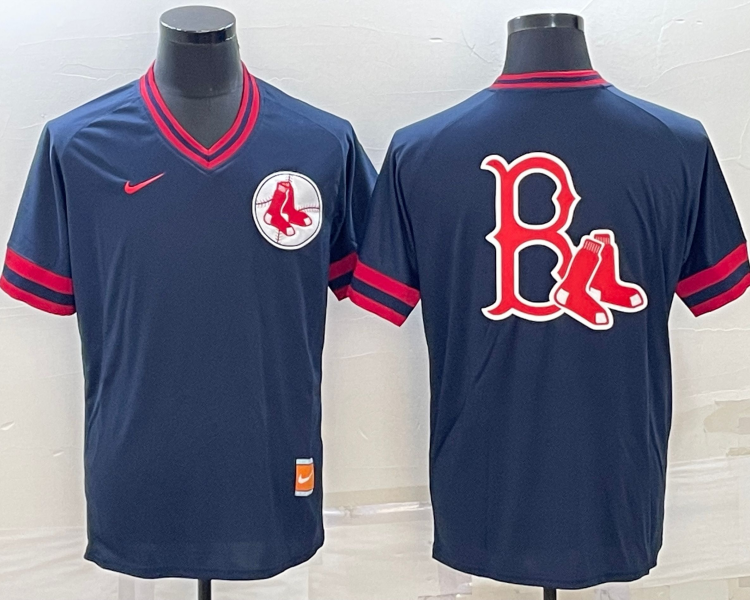 Men's Boston Red Sox Navy Blank Jersey
